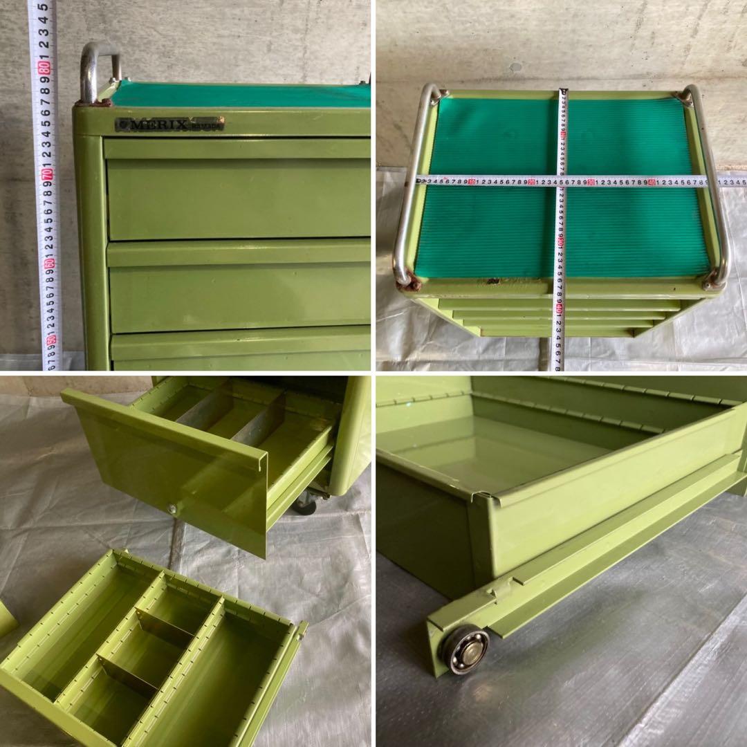 MERIX 濱田プレス工藝 ツールワゴン カート 工具入れ 引出し キャスター付