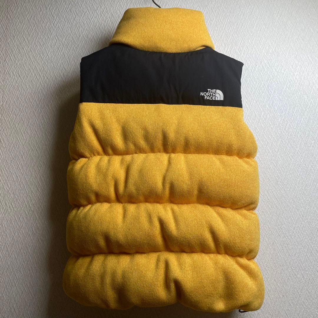ノースフェイス ダウンベスト イエロー レディースM