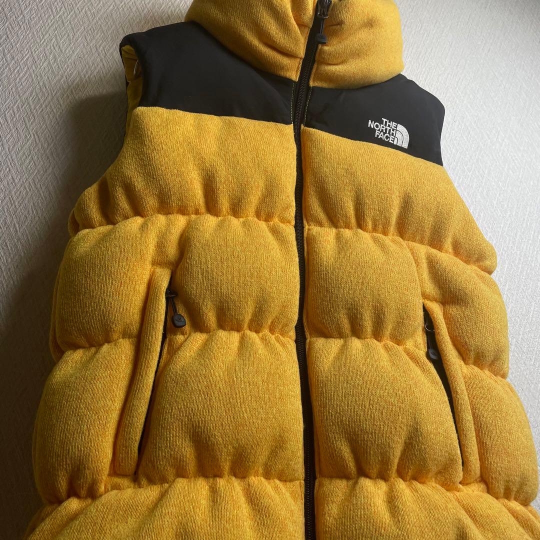 ノースフェイス ダウンベスト イエロー レディースM
