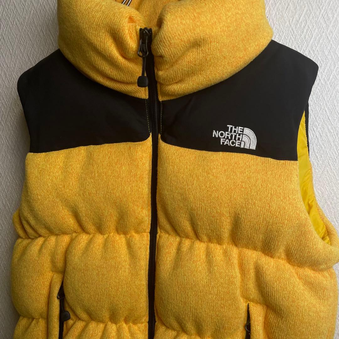 ノースフェイス ダウンベスト イエロー レディースM