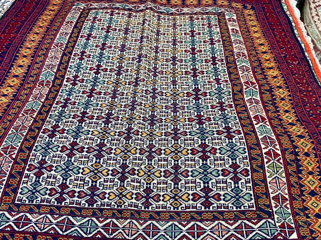 ペルシャ最高品質の最高級キリムラグ/サイズ:110x170cm…rd1.