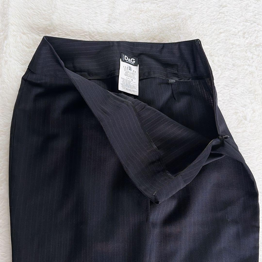 【D&G】テーラードジャケット パンツ スーツセットアップ ストライプ裏地ゼブラ