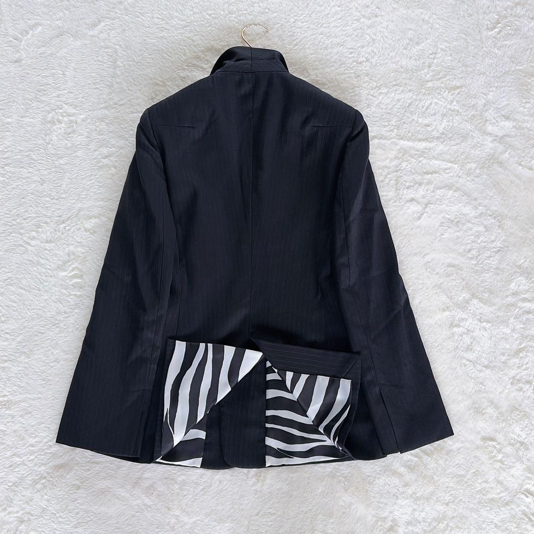 【D&G】テーラードジャケット パンツ スーツセットアップ ストライプ裏地ゼブラ