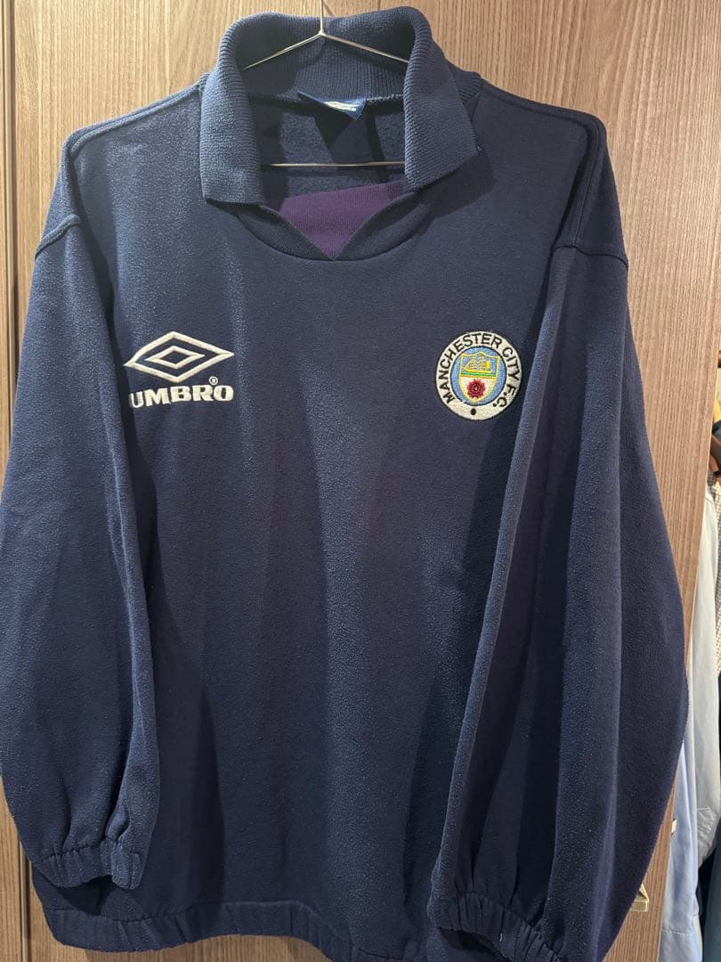 激レア 90s UMBRO マンチェスターシティ ドリルトップ型 スウェット