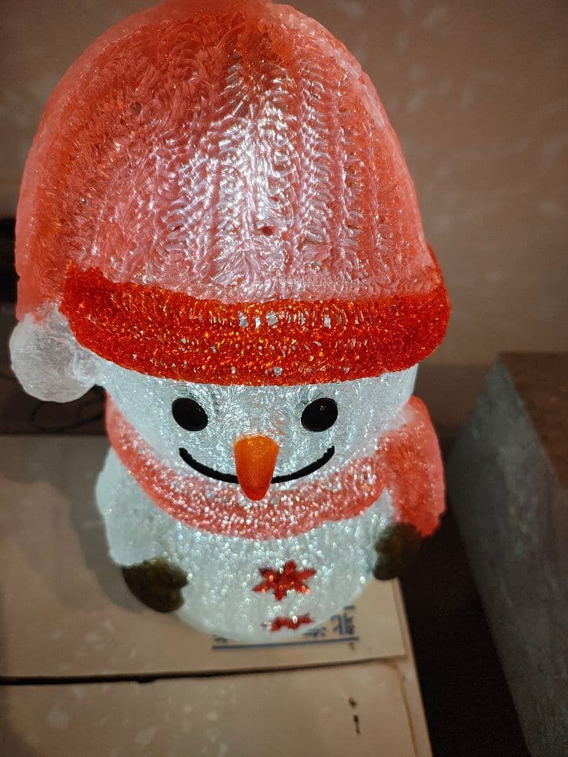 雪だるまの電飾装飾品（青・赤）　LEDブリリアントモチーフライト