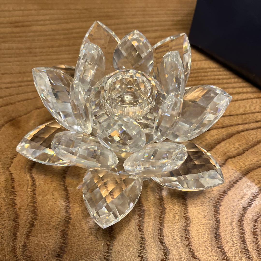 スワロフスキー キャンドルホルダー ラージサイズ Lサイズ 未使用 クリスマス