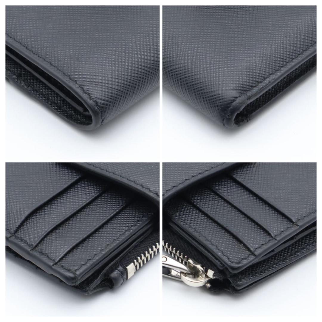 【極美品】PRADA ICチップ 二つ折り財布　サフィアーノ　トライアングルロゴ