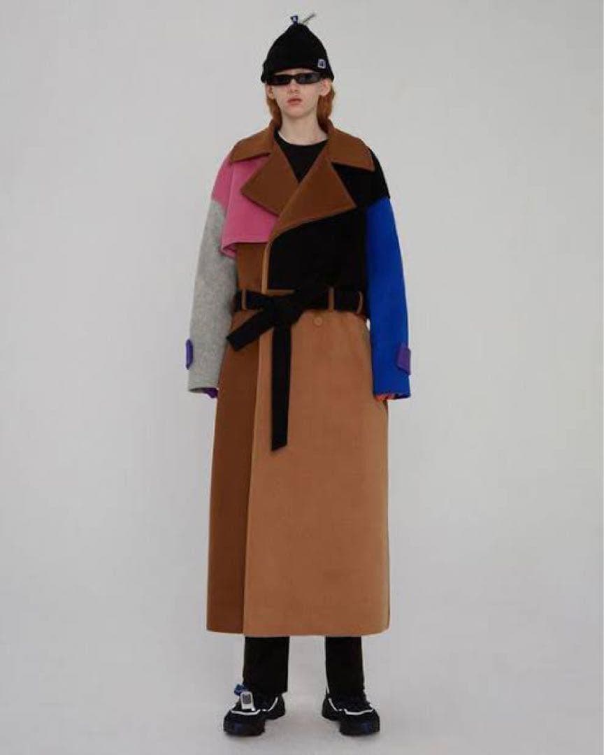 ジャケット・アウター ADER Robe wool trench coat BROWN A1