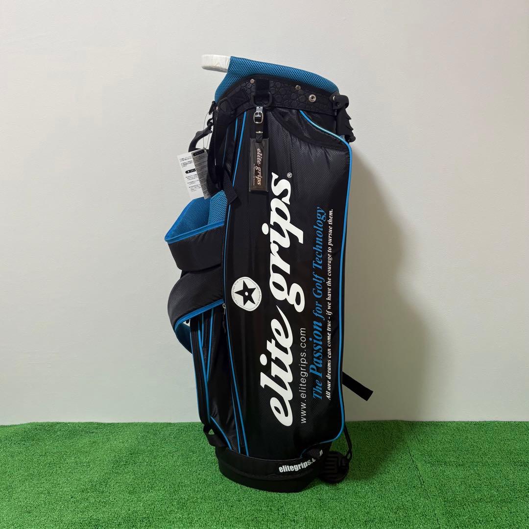 elite grips エリートグリップ 軽量キャディバッグ ブラック＆ブルー