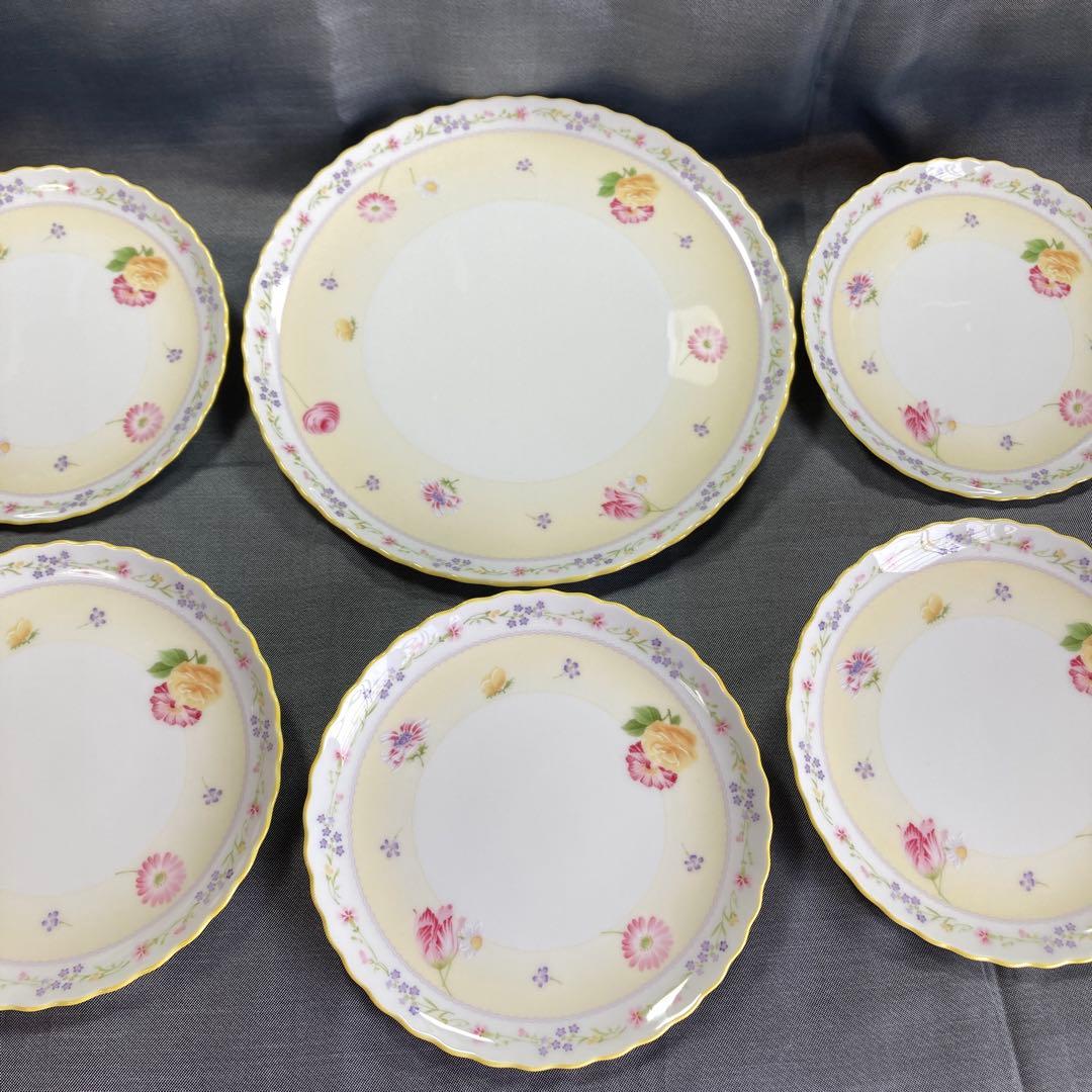 ノリタケ　ジュヌフレール　パーティーセット　プレート　ケーキ皿　取り皿　花