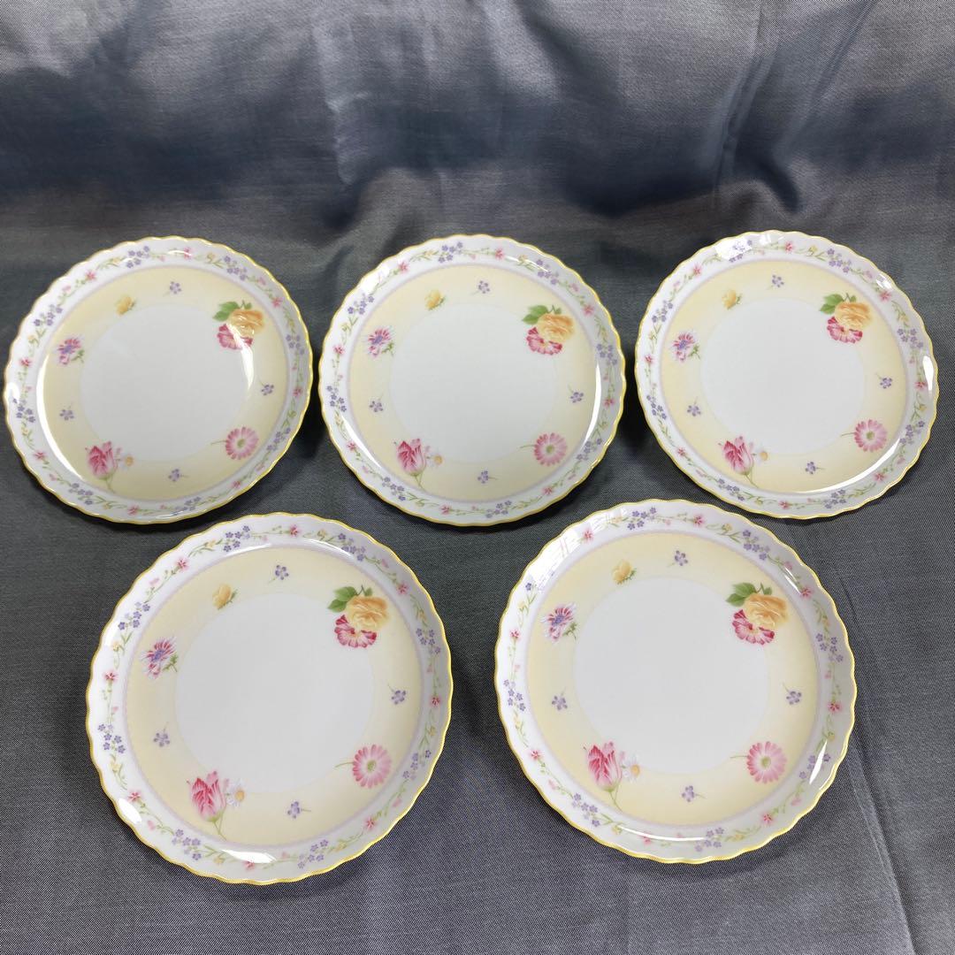 ノリタケ　ジュヌフレール　パーティーセット　プレート　ケーキ皿　取り皿　花