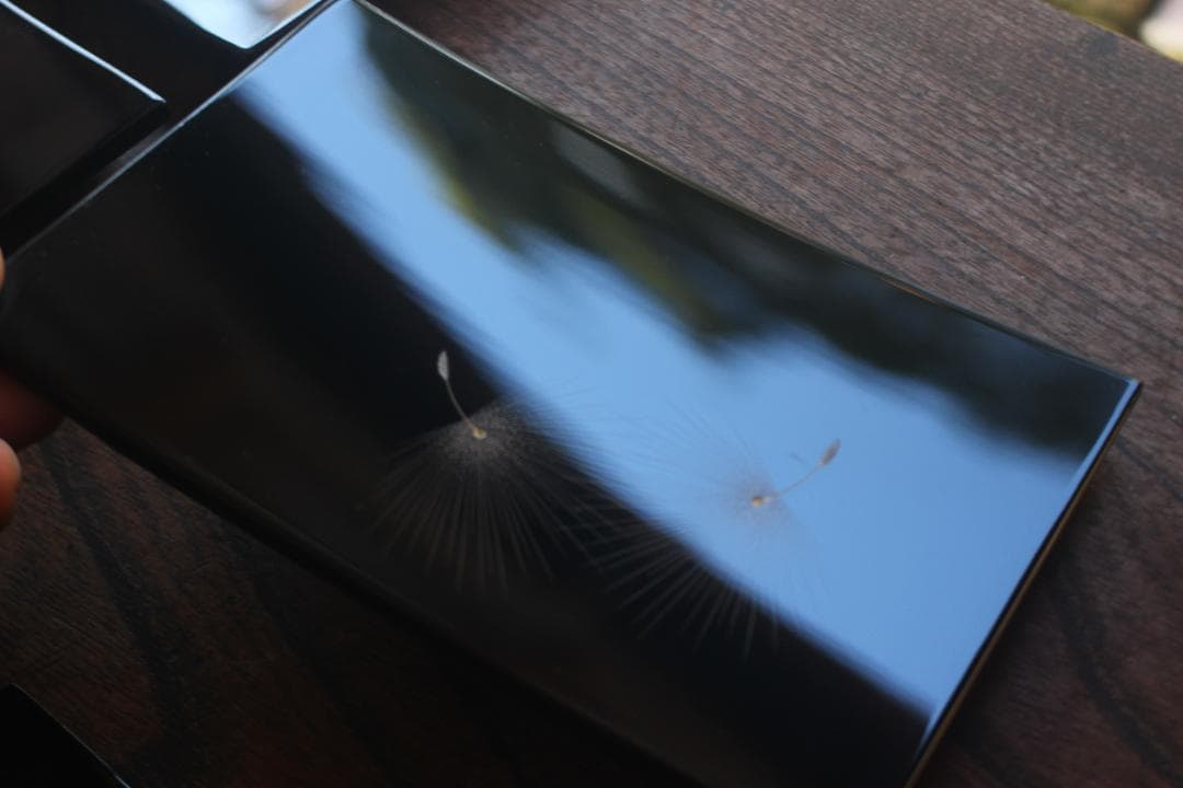 デッドストック！上質黒漆に極上綿毛沈金の映える銘々皿5点（検輪島塗菓子皿小皿