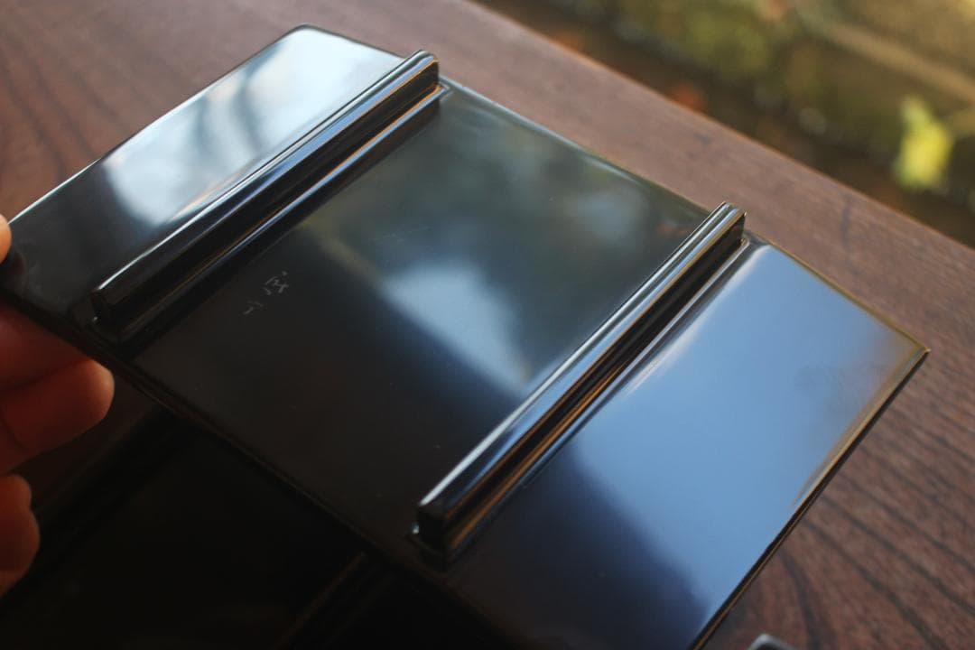 デッドストック！上質黒漆に極上綿毛沈金の映える銘々皿5点（検輪島塗菓子皿小皿