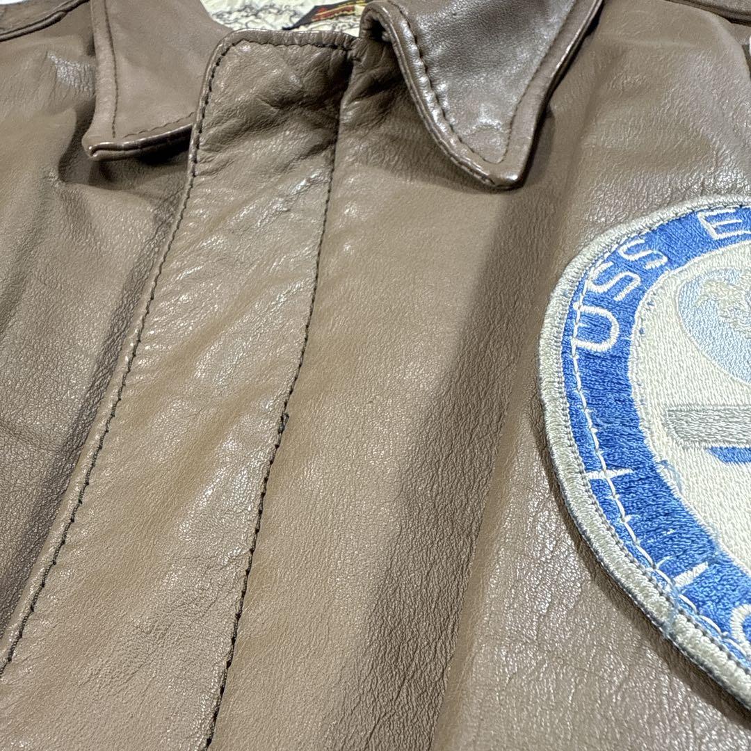 【ヴィンテージ】A-2 G-1 レザージャケット フライトジャケット ワッペン