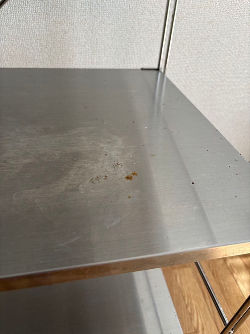 無印良品　ステンレスユニットシェルフ・ステンレス棚セット・ワイド・小