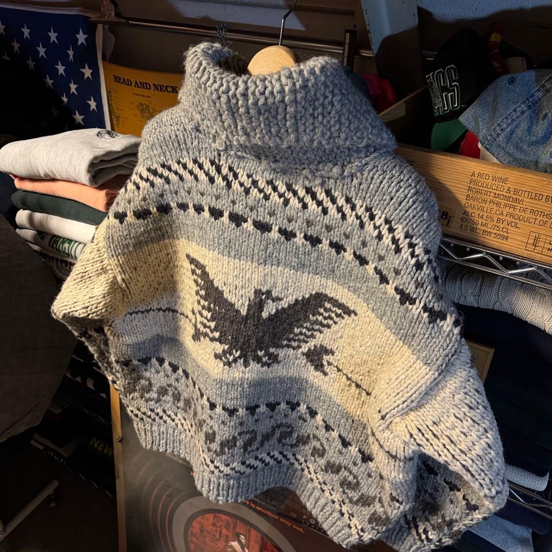 極肉厚 90s vintage カウチンニット VISLON ビッグサイズ