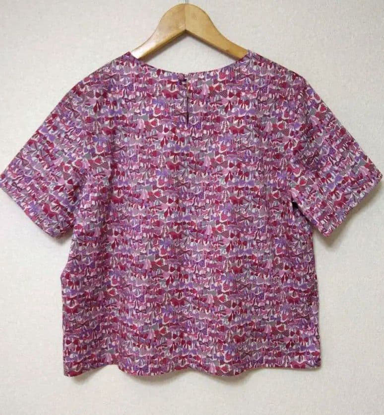 ハンドメイド リバティ ジェニーズリボンズ & ガーラ 半袖ブラウス3枚