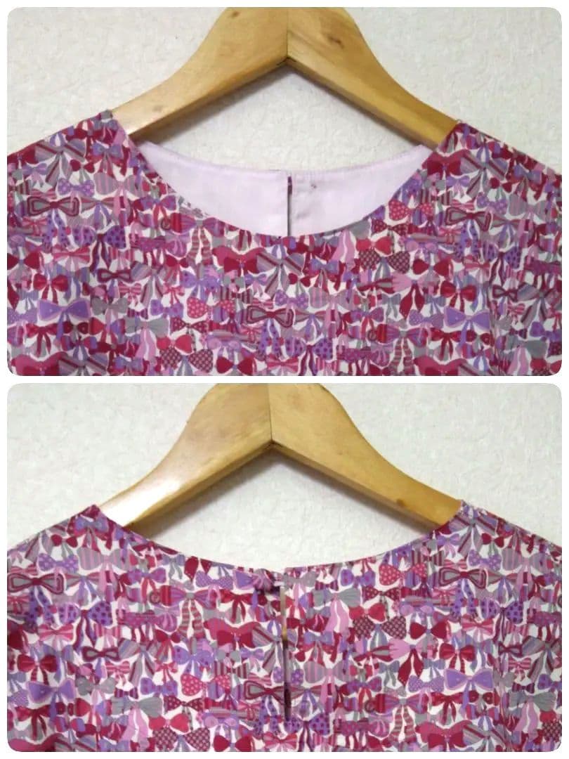 ハンドメイド リバティ ジェニーズリボンズ & ガーラ 半袖ブラウス3枚