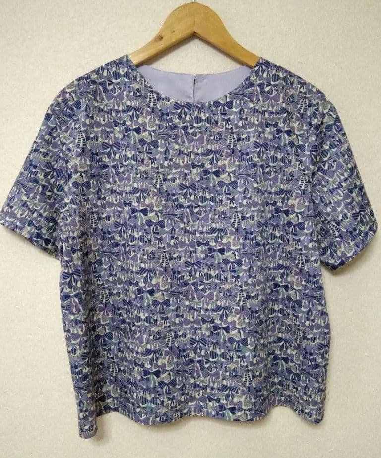 ハンドメイド リバティ ジェニーズリボンズ & ガーラ 半袖ブラウス3枚