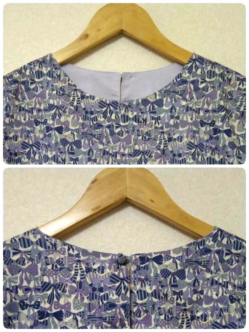 ハンドメイド リバティ ジェニーズリボンズ & ガーラ 半袖ブラウス3枚