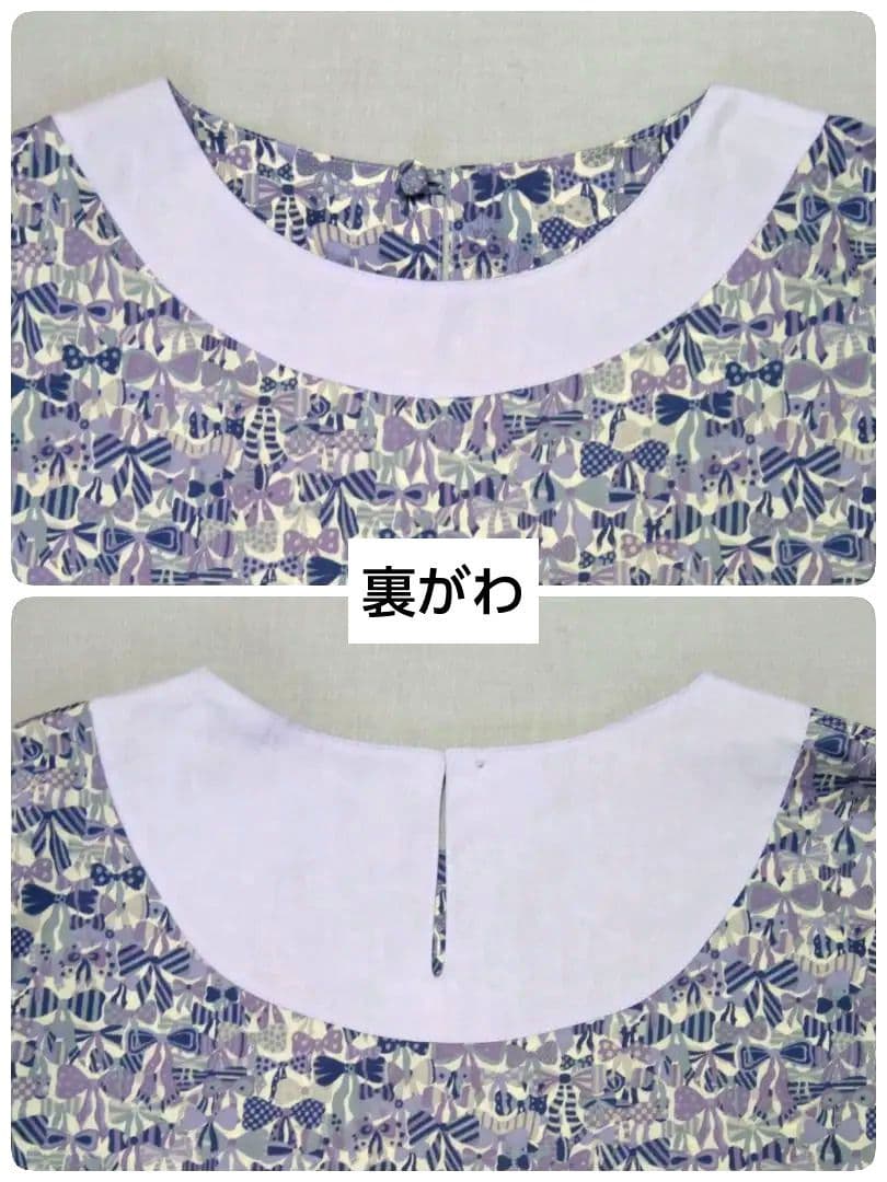 ハンドメイド リバティ ジェニーズリボンズ & ガーラ 半袖ブラウス3枚