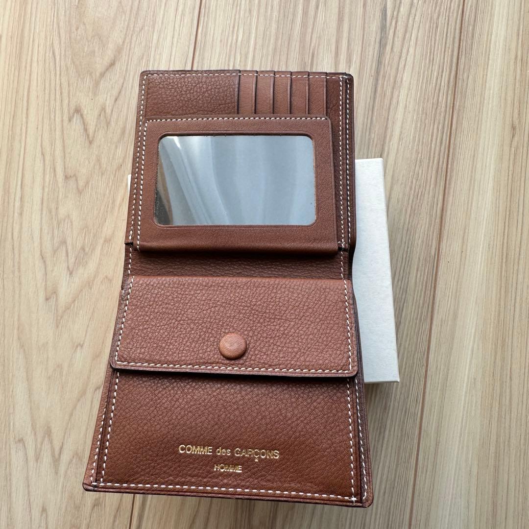 COMME des GARÇONS 二つ折り財布 ブラウン新品未使用内側傷あり