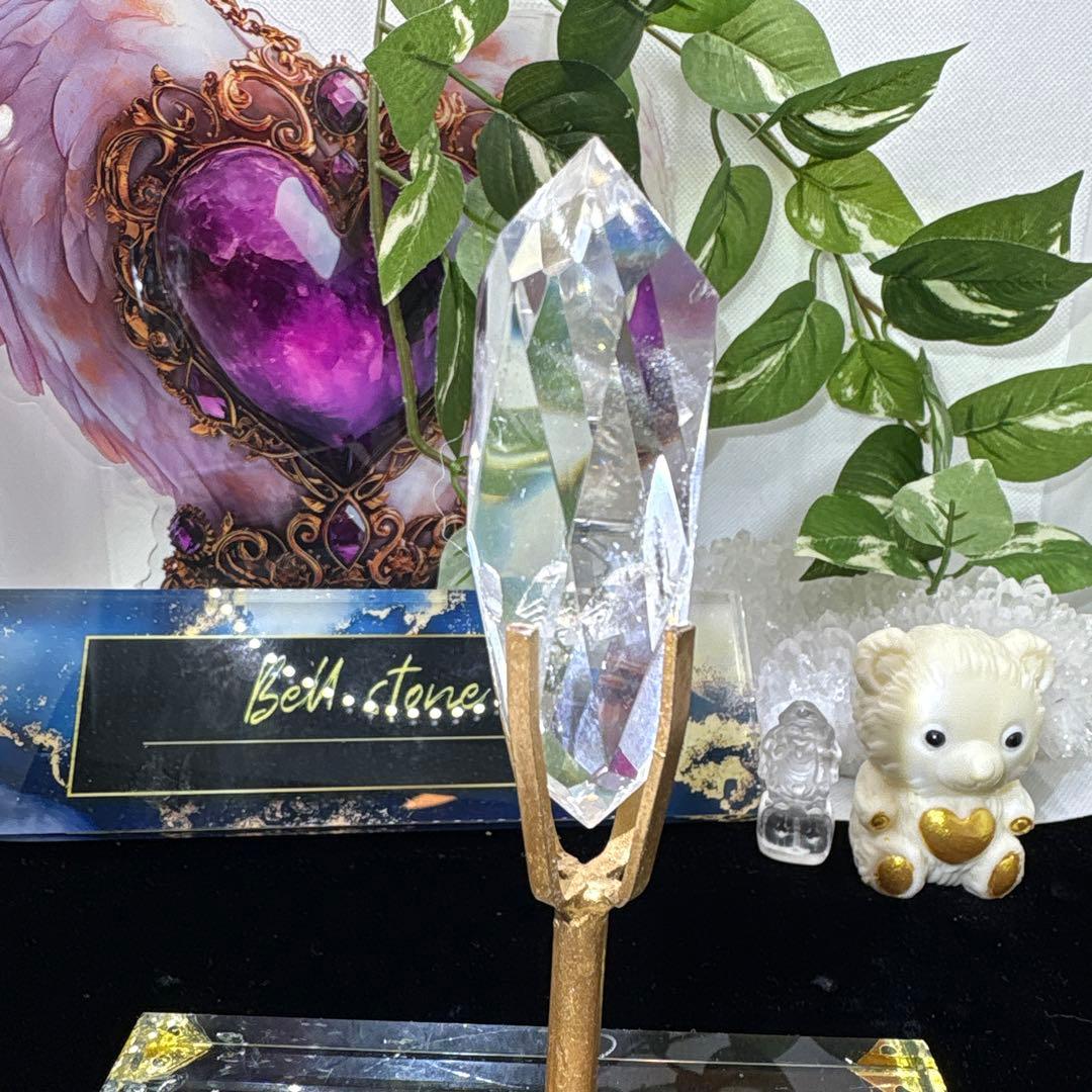 水晶多面カット♡トーチ♡ロウソク♡No.1358