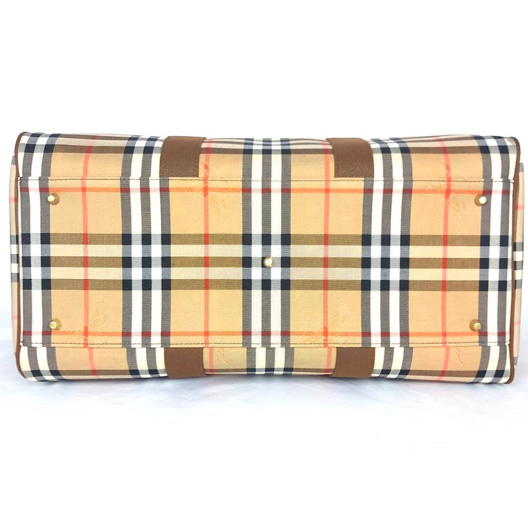 BURBERRY バーバリー ノバチェック ボストンバッグ ホースロゴ