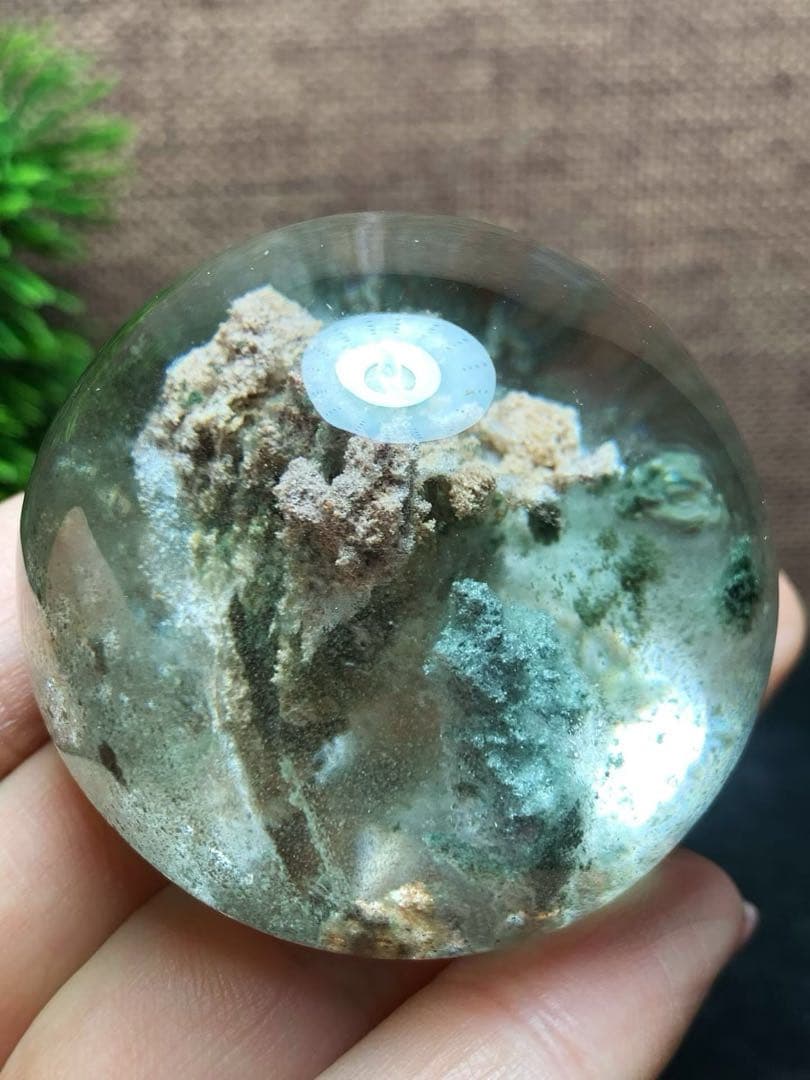 ⭐︎【天然】グリーン ガーデン クォーツ 置物 110.3g