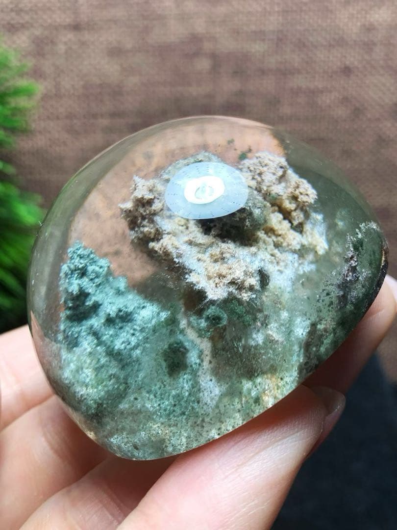 ⭐︎【天然】グリーン ガーデン クォーツ 置物 110.3g