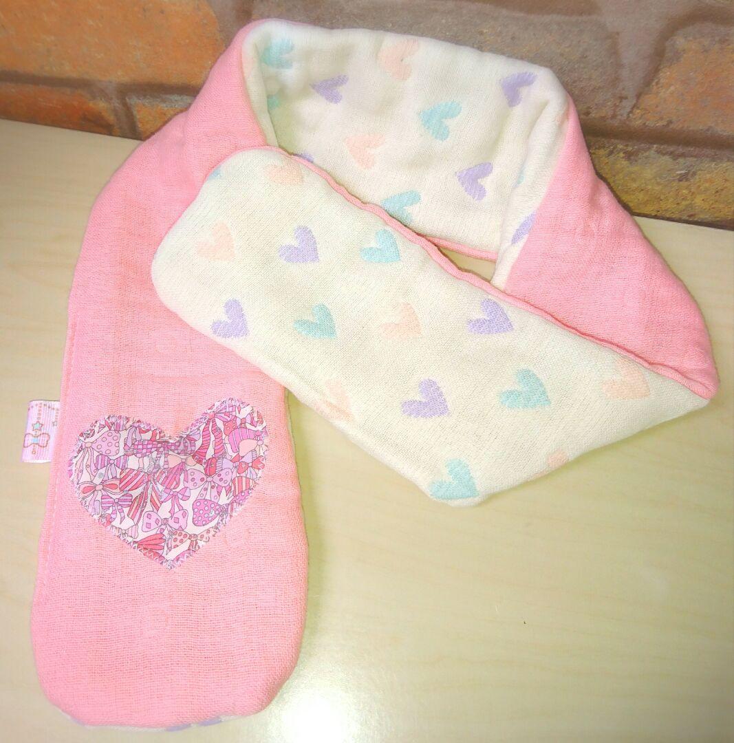 専用❤みかん＊超ふわとろ❤雲のガーゼ＊１２重ガーゼ＊首かけタオル⭐限定ハート❤