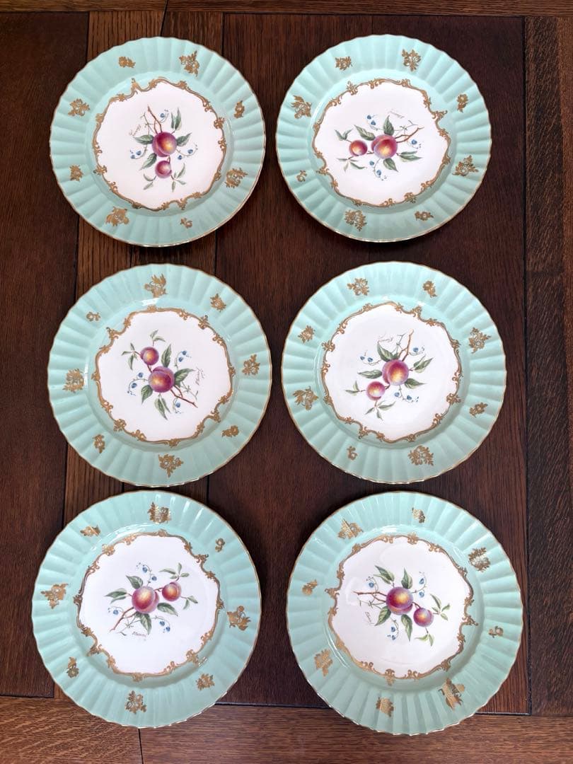 ロイヤルウースターのフルーツ柄のデザートプレート by タウンゼント