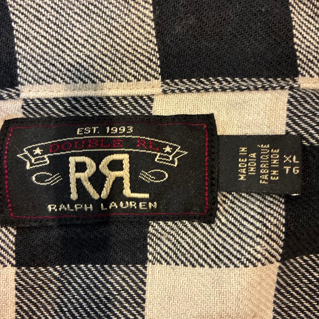 チェック ネルシャツ XL ダブルアールエル ヴィンテージ