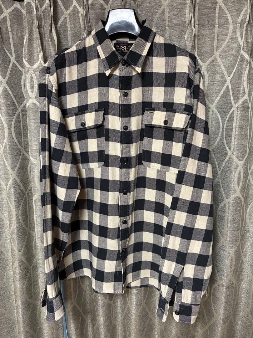 チェック ネルシャツ XL ダブルアールエル ヴィンテージ