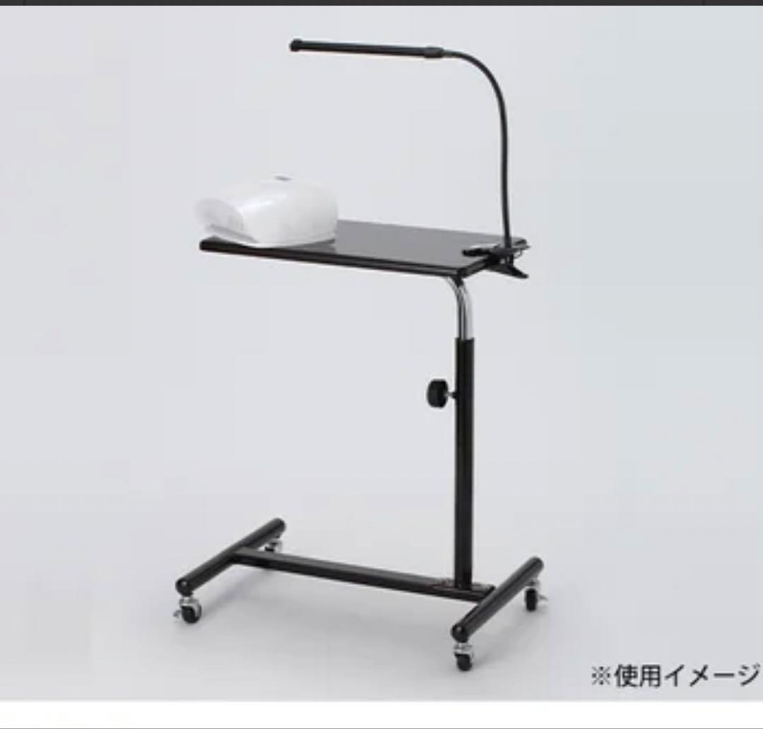 新品未使用⭐️エトゥベラシンプルテーブル 回転　昇降　ネイルサロン　サイド