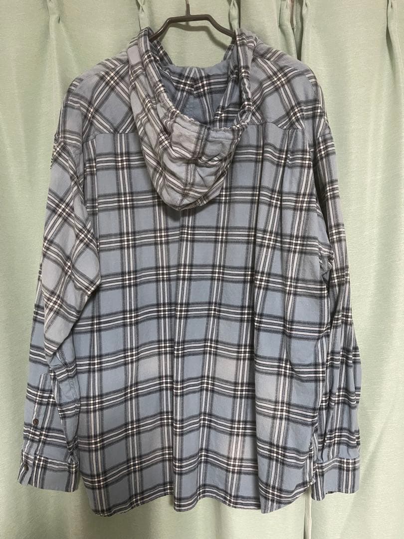 DIESEL フード付きチェックシャツ 48美品