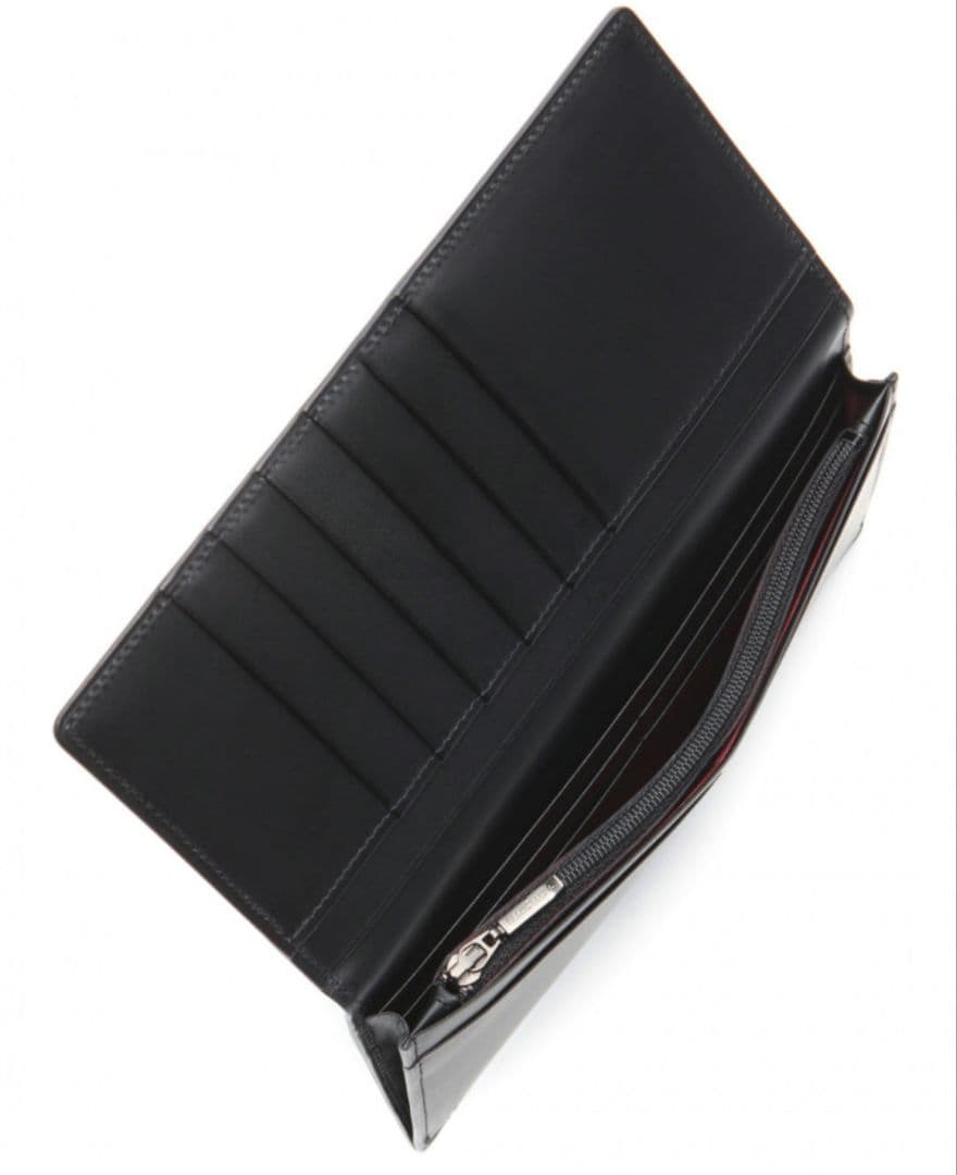 クレストブリッジ◇カラーステッチパッチワークレザーロングウォレット