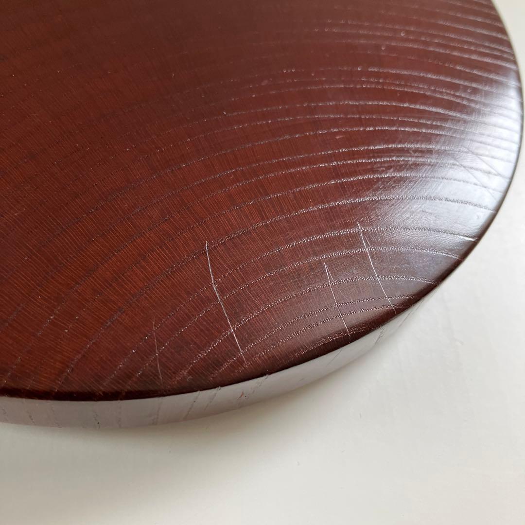 樹齢200年奥￼飛騨の天然木工芸品　乾燥4年ケヤキ重箱 3段 ダークブラウン