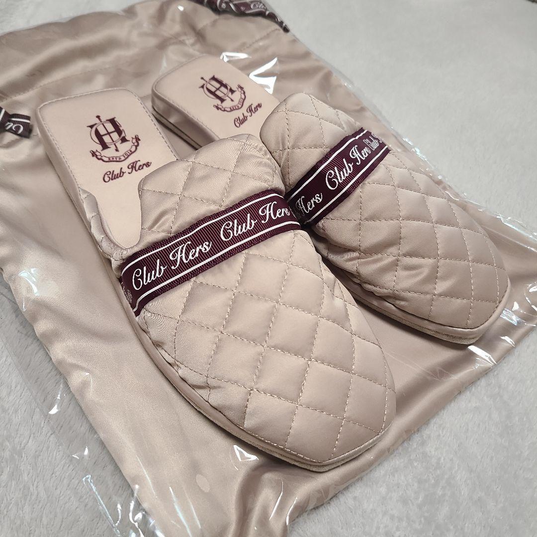 新品 Herlipto Club Hers Boston Bag　スリッパ付