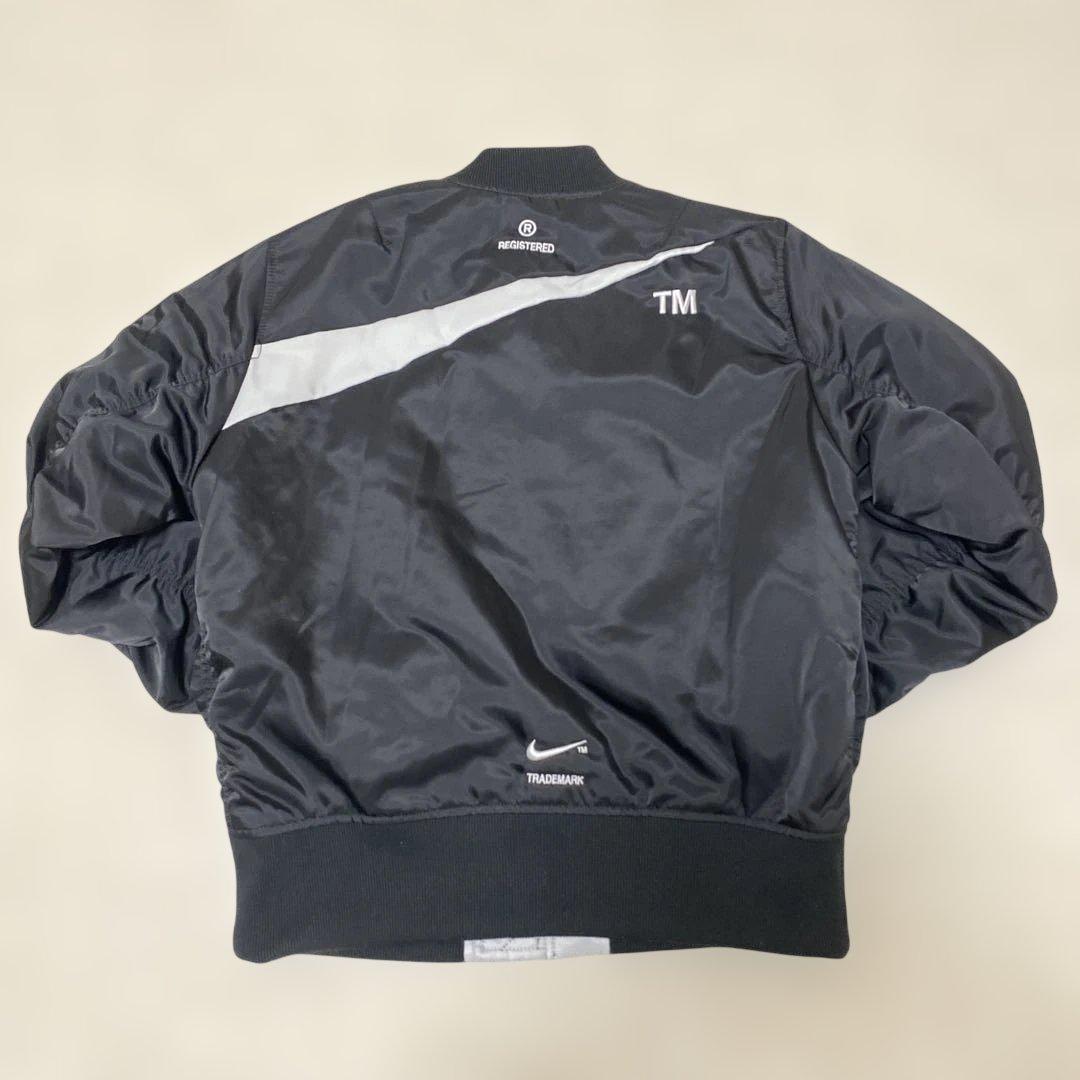 Nike MA-1 フライトジャケット ブラック/シルバー　リバーシブル