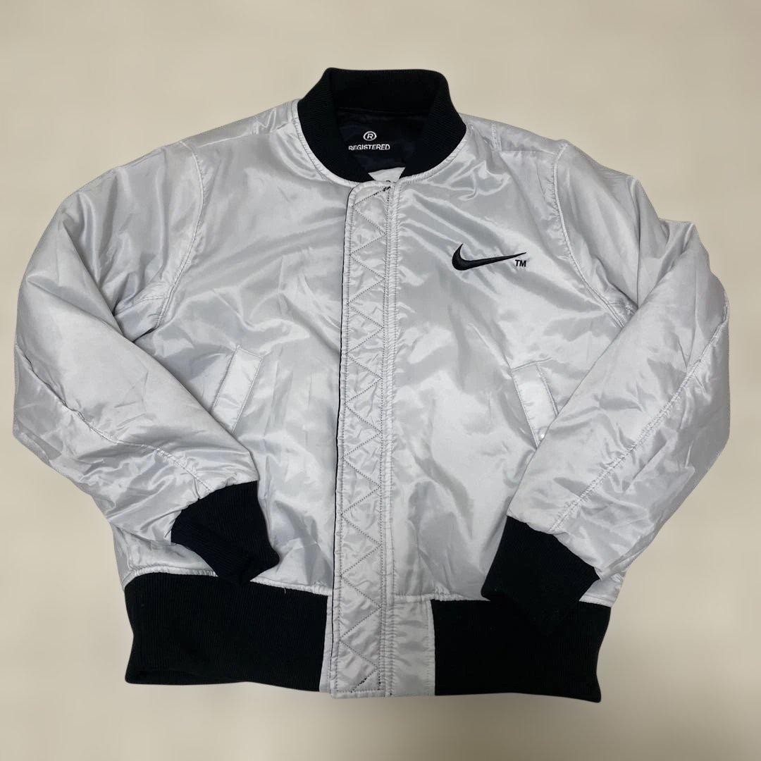 Nike MA-1 フライトジャケット ブラック/シルバー　リバーシブル