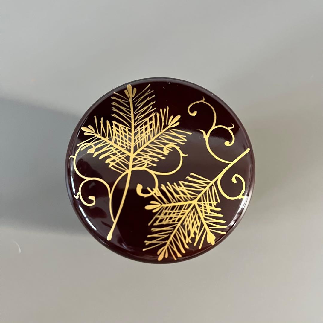 中棗　松唐草蒔絵　茶道具