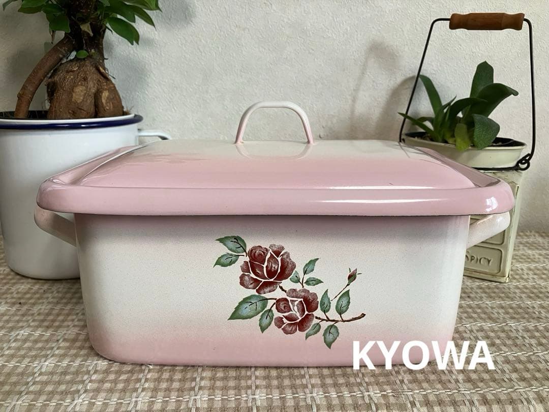 ④ 協和工業 KYOWA 日本製 角ストッカー スカーレットローズ