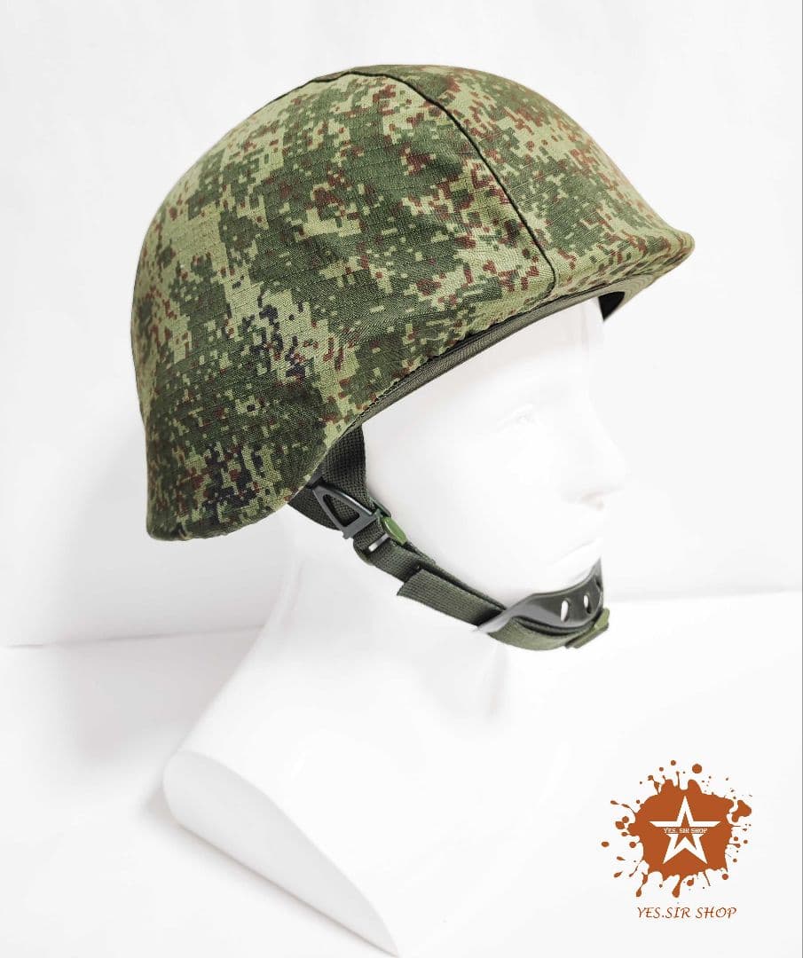 ロシア軍 6b26 ヘルメット スチール製 レプリカ EMR迷彩 新品未使用