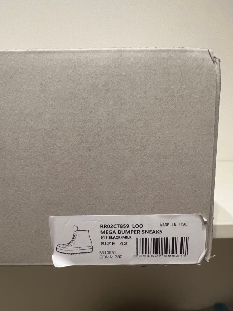 靴 rick owens drkshdw mega bumper 42U 27cm