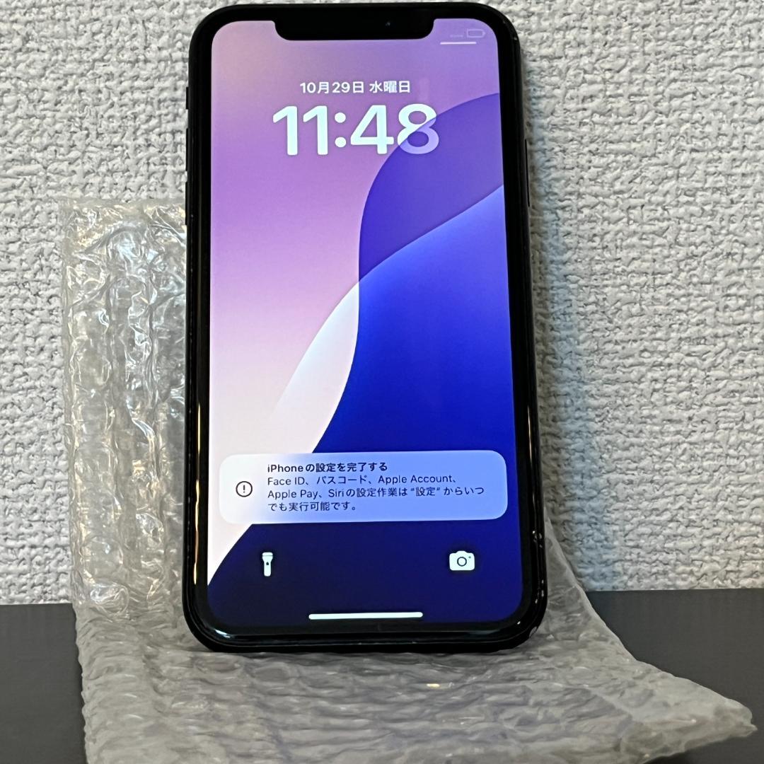 【中古】au iPhone XR 64GB ブラック 90％【動作確認済み】