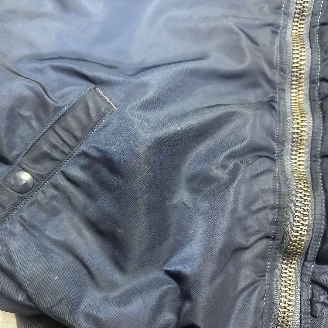 【希少】アルファ　MA-1 SCOVILL J-8279D 69s ネイビー　L