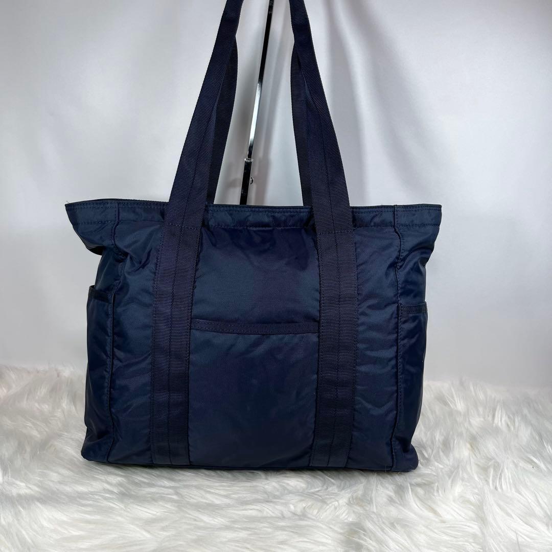[極美品] PORTER フラッシュ トートバッグ FLASH ネイビー