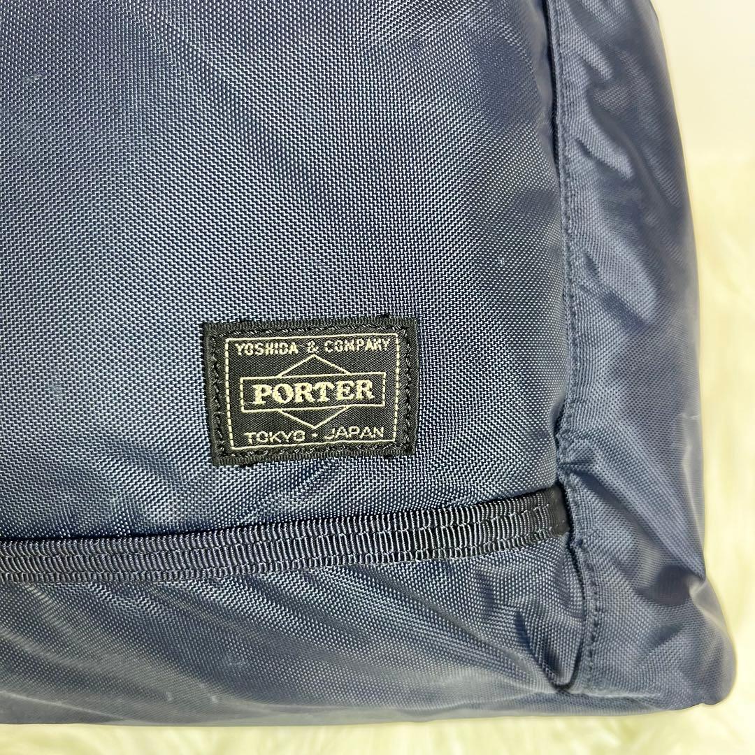 [極美品] PORTER フラッシュ トートバッグ FLASH ネイビー