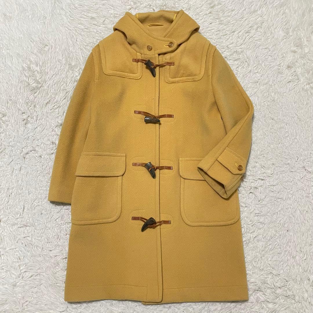 極美品 オールドイングランド ダッフルコート XL相当 マスタード ヘリンボーン